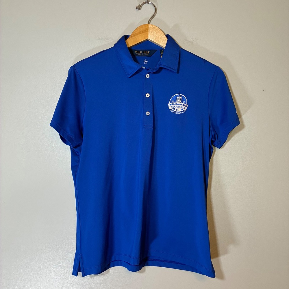 Polo Golf Ralph Lauren 2021 KitchenAid Senior PGA Southern Hills Blue Polo L